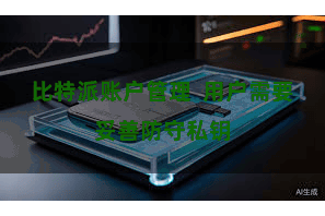 比特派账户管理  用户需要妥善防守私钥