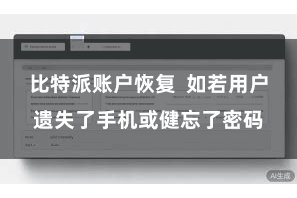 比特派账户恢复  如若用户遗失了手机或健忘了密码