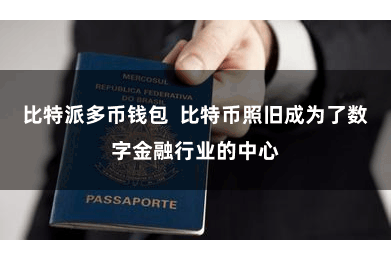 比特派多币钱包  比特币照旧成为了数字金融行业的中心