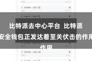 比特派去中心平台  比特派安全钱包正发达着至关伏击的作用